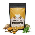 Ashvatha Turmeric Latte with Lakadong Turmeric & Ashwagandha I Highest Curcumin Content I Herbal Tea for Immunity & Stress Relief I 12 Ayurvedic Herbs I 50 servings