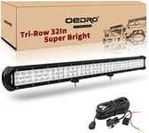 OEDRO LED Light Bar 31Inch 697W Tri-Row Spot Flood Combo Led Work Light with Wiring Harness, Off Road Driving Fog Lamp Fit for Truck Boat Jeep SUV ATV UTV Pickup Tractor