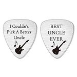 SMARGO I Couldn't Pick A Better Uncle Guitar Picks Plectrum For Fathers Day Birthday Christmas Presents Best Uncle Ever