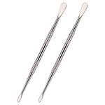 LUTER 2 Pieces 4.7 Inch Wax Carving Tool Stainless Steel Wax Carving Tool for Sculpting Spoon (Silver)