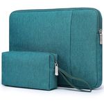 HYZUO 13.3-14 Inch Laptop Sleeve Bag Set for MacBook Pro 14 M3/M2/M1 Pro/Max A2918 A2992 A2779 A2442 2024-2021, MacBook Air 13, 13.8"/13.5" Surface Laptop, Envy 13, Case with Pouch, Dark Green