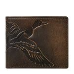 House of Jack Co. Men's Duck Embossed Bifold Wallet 4" X 3.5" Black