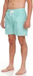 Kanu Surf Men's Monaco Swim Trunks (Regular & Extended Sizes), Monaco Green, X-Large