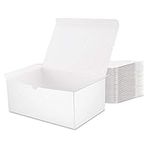 MALICPLUS 30 Gift Boxes 9.5x6.5x4 Inches Premium Christmas Gift Boxes Bridesmaid Proposal Boxes, Paper White Gift Boxes with Lids for Light Weight Gifts, Crafting, Grass Texture White