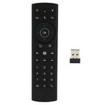 G20S Pro Voice Air Remote, IR Learning, USB Wireless Backlight Remote Keyboard with Gyroscope for TV Box, PC, Smart TV, Protector, HTPC, etc(G20S PRO)