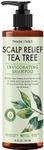 PHARM TO TABLE Tea Tree Shampoo For Men and Women, Deep Cleansing Sulfate-Free Formula - Relief for Dry Itchy Scalp - Infused with Tea Tree oil, Mint, Biotin and Vitamin E, 16.2oz