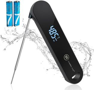 Professional Meat Thermometer Digital, High-Precision Kitchen Thermometer, 0.5s Instant Read, ±0.3°C Accuracy, Food Thermometers for Meat, Baking and Grilling, 180° Auto-Rotating Display