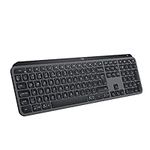 Logitech MX Keys S Wireless Keyboard, Low Profile, Fluid Quiet Typing, Programmable , Backlighting, Bluetooth, USB C Rechargeable, for Windows PC, Linux, Chrome, Mac, QWERTY UK English - Graphite