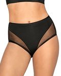 Leonisa Invisible High Waisted Tummy Control Underwear - Shapewear Panties for Women Black