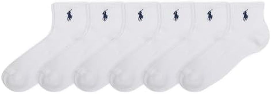 Polo Ralph Lauren Women's Cushion Quarter, White, 4-10