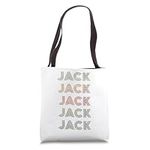Love Heart Jack Tee Grunge/Vintage Style Black Jack Tote Bag