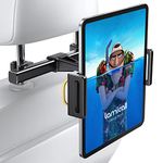 Car Tablet Holder, Headrest Tablet Mount - Lamicall Universal 360 Rotating Car Seat Stand Cradle for All 4.7"-13" Tablet, iPad Pro 10.5, 12.9, iPad Air Mini, Switch, Samsung Tab, Accessories- Black