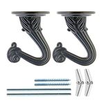 Uotyle Swag Ceiling Hooks for Hanging Plants Heavy Duty with Hardware Set for Ceiling Installation Cavity Wall Fixing Bronze,Pack of 2