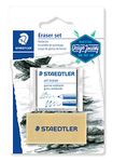 Staedtler Moldable Kneaded Eraser Plus Art Gum Block Eraser Art Combo, 2 Pack, 5427SBK2-C