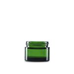 The Bottle Depot - 2 Pack - 2 oz Glass Jars with Black Lids - Green - 53-400 Neck Finish - UV Rays Protection