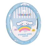 Cinnamoroll Steering Wheel Cover, Official Sanrio Car Steering Wheel Cover with Universal Size 14.5-15.5, Cute Blue Steering Wheel Cover for Women, Cinnamoroll Car Accessories (Cinnamoroll Blue)