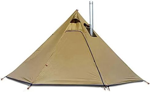 JTYX Tente Pyramid Tipi Tentes Chaudes avec Trou de Poêle Windows Camping en Plein Air Famille Tipi Tente pour 2-4 Personne