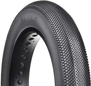 Hycline EBike Fat Replacement Tire: 20x4.0 Inch Folding Puncture Resistant Fat Tires for Electric Bike Urban Street Mountain or 3-Wheel Bikes(Black)