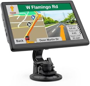 GPS Navigator for Car Navigation System - 9 Inch GPS for Vehicles Truck Commercial Drivers with 2025 Offline Maps Lifetime Free Map Update, Voice Turn Guidance, Speedcam alerts, Red Light Warning, FM