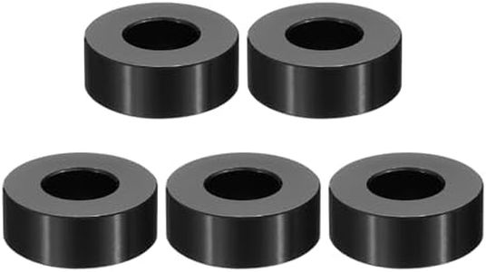 PATIKIL M12 Aluminum Spacers, 5 Pcs Metal Spacer Aluminum M12 x 1" OD x 1/4" L Aluminum Spacer Screw Standoff Round for 1/2" or M12 Screw Bolts