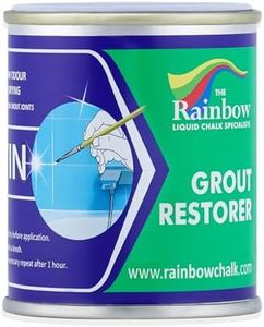 Grout Pen White Grout Paint: Waterproof Tile Paint Grout Refresh Restorer for Floor, Kitchen & Bathroom Shower Tiles - White - Can Size for Larger Projects - 125ml (4.2oz)