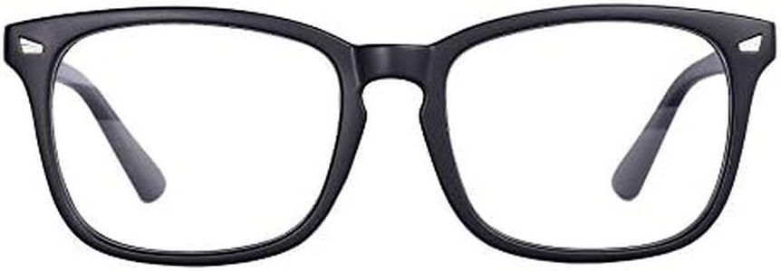 Maxjuli Blue Light Blocking Glasses,Computer Reading/Gaming/TV/Phones Glasses for Women Men(Matt Black)