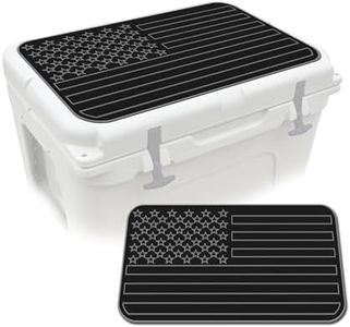 USATuff SeaDek EVA Mat Cooler Pad fits YETI 65 Tundra | Peel & Stick Application | Non Slip Comfort Accessories - US Flag (Black-StormGray)