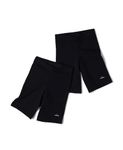 Jockey SG03 Girl's Super Combed Cotton Elastane Stretch Shorties with Ultrasoft Waistband_Black_9-10 Yrs