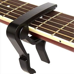 Guitar Capo,Acoustic Guitar, Electric Guitar Capo- Banjo and,for Acoustic,Ukulele, Mandolin, Bass, Picks Black Single Handed Capo