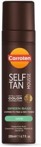Carroten Self Tan Mousse Dark, Green Base for Cool Undertone 6.7oz