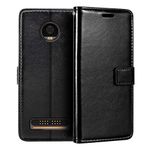 Motorola Moto Z2 Play Wallet Case, Premium PU Leather Magnetic Flip Case Cover with Card Holder and Kickstand for Motorola Moto Z2 Play