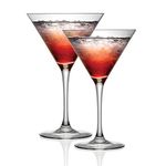 Cristal D’Arques P506388 Set of 2 Cocktail Glasses, 300 ml, Festive Celebration Serving Glass, Chip Resistant, Dishwasher Safe - Drinkware for Espresso Martinis, Prosecco, Champagne