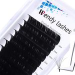 Easy Fan Lashes, CC Curl 0.05mm 14-20mm Mixed Easy Fan Russian Lashes 2D 3D 5D Eyelash Extensions Self Fanning Lashes Easy Fan Volume Lashes Individual Lash Extensions(KH-0.05-CC-MIX14-20)