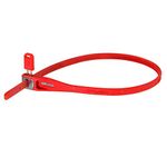 Hiplok B0001106 Z LOK-Armoured Security Tie & Bike Lock, Red, Twin Pack