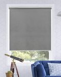 CHICOLOGY Cordless Roller Shades Snap-N'-Glide, Perfect for Living Room/Bedroom/Nursery/Office and More, 47" W X 72" H, 2.Urban Grey (Light Filtering)