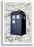 Dr Who Cast All Doctors Signed Autograph A4 Poster Photo Print TV Show Series Season Framed DVD Boxset Memorabilia Gift (A3 poster only)