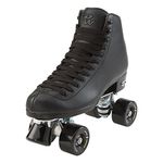 Riedell Skates - RW Wave - Quad Roller Skates for Indoor/Outdoor | Black | Size 6 |