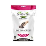 Seba Garden Premium Nutrient-Dense - Raw Black Chia Seeds 1kg (2.2lb) with 5g Protein & 10g Fiber for Salads, Yogurt & Smoothies, Non-GMO, Vegan, Gluten-Free, Keto & Paleo