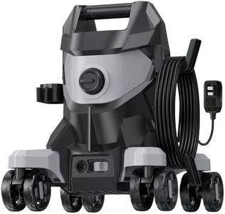KVAOK Pressure Washer, Power Washer 5000PSI 3.0GPM with Anti-Tipping, 4 Lockable Wheels & 4 Quick Connect Nozzles + Foam Cannon, High Pressure Cleaner for Car/Driveway/Patio/Fence(Grey