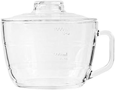 GLASSLOCK Tempered Glass Jug with Lid, 1000 ml Capacity, Clear