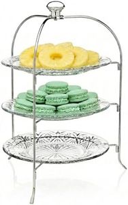 Godinger 3 Tiered Platter Stand - Dublin Crystal Collection