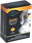 24K Gold Under Eye Mask Patches for Dark Circles & Puffy Eyes Treatment - 20 Pairs Hydrating Anti-Aging Hyaluronic Acid & Collagen Eye Pads for Smoother Softer Cool Skin, Beauty Gel Eyemask Skin Care