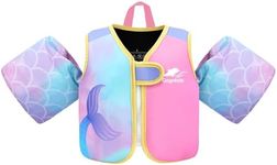 Gogokids Kids Swim Vests, Toddler Floaties with Removable Floats for 20-50 lbs Girls and Boys, Pool Float Jacket with Arm Water Wings for 2-6 Year Old Children