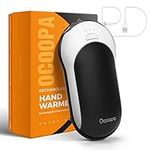 OCOOPA Hand Warmer Rechargeable Quick Charge,10000mAh Battery Electric Hand Warmer USB, 15hrs Lasting Heat, 3 Levels, Reusable Warmer(Black)