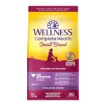 Wellness Complete Health Natural Dry Small Breed Senior Dog Food, Turkey & Peas, 4-Pound Bag