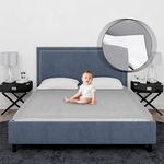 OYO BABY Waterproof Quick Dry Sheet for Baby| Bed Pad | Baby Bed Protector Sheet for Toddler Children (Double Bed Size (260cm X 200cm), Grey)