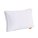 Sweetnight Pillows Pack of 1 Support Bed Pillows-100 Percent Cotton Fabric Anti Snore , Soft Hotel Quality Pillows for Back Stomach and Side Sleepers(1 Pack, 48 x 74 cm), White