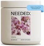 Needed. Prenatal Choline - Optimal Prenatal Choline Add On, 250Mg Talc-Free Filler, Heavy Metals Free, Brain Development in Utero/Early Life, with VitaCholine, Non-GMO, Allergen Free 60 Capsules