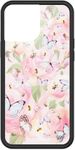 Wildflower Cases - Fresh from The Garden Case, Compatible with Apple iPhone 13 Pro Max | Pink, Floral, Butterfly, Trendy - Protective Black Bumper, 4ft Drop Test Certified, Women Owned Small Business