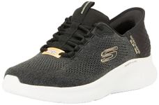 Skechers Men's Skech-lite Pro Primebase Hands Free Slip-in Sneaker, Black/Grey, 7.5 Wide